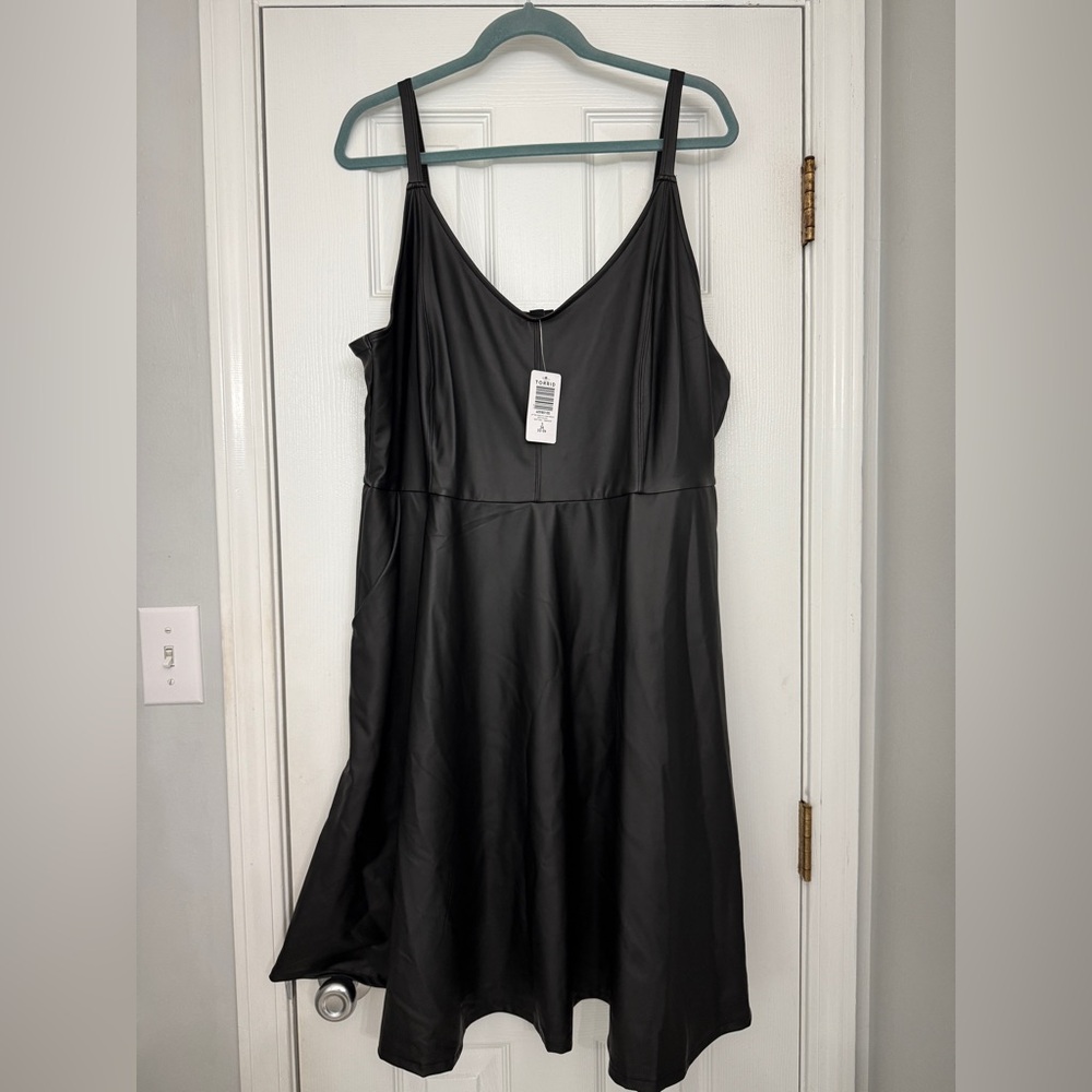 Black Leather Dress Plus Size